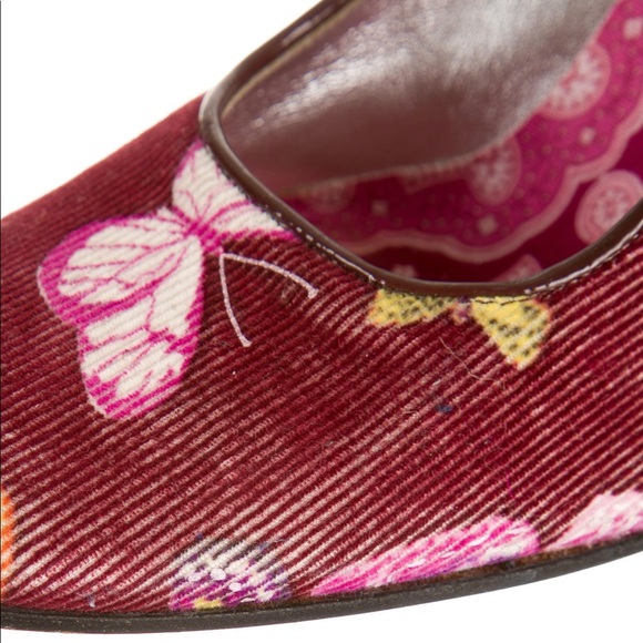 D&G by Dolce&Gabbana Burgundy corduroy butterfly - Picture 7 of 8